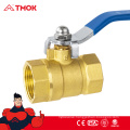 Manual Operated Forged 2pc Brass Ball Valve 2 Way Sanitary Food Grade Ball Valve